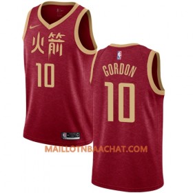 Maillot NBA Houston Rockets Eric Gordon 10 2018-19 Nike City Edition Rouge Swingman - Homme